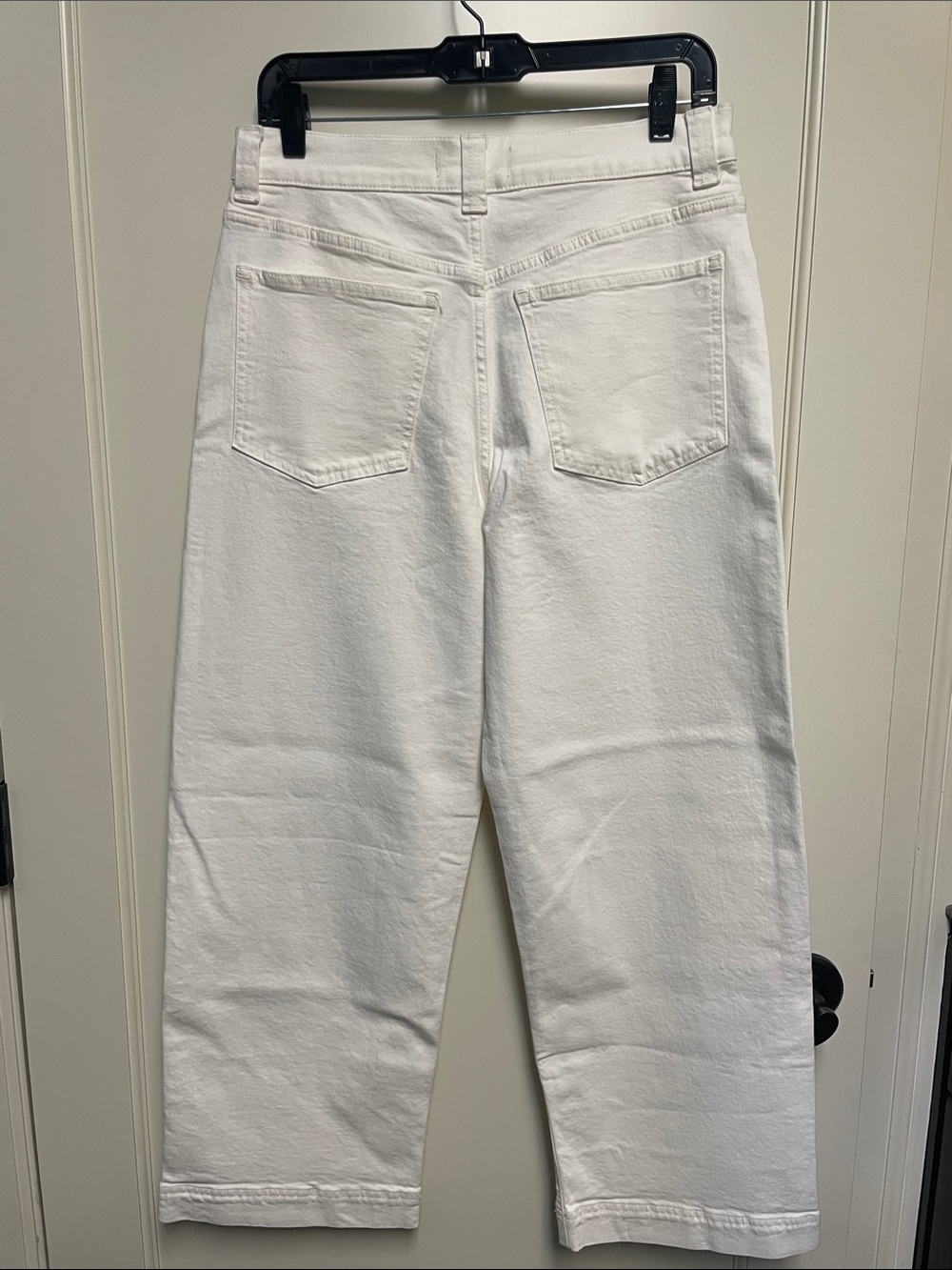 Madewell Perfect Vintage Wide-Leg Crop Jeans Tile White - Picture 5 of 8